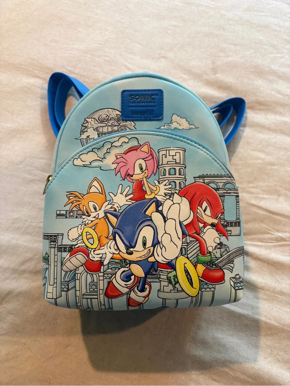 Sonic the Hedgehog Blue Character Mini Backpack by Loungefly